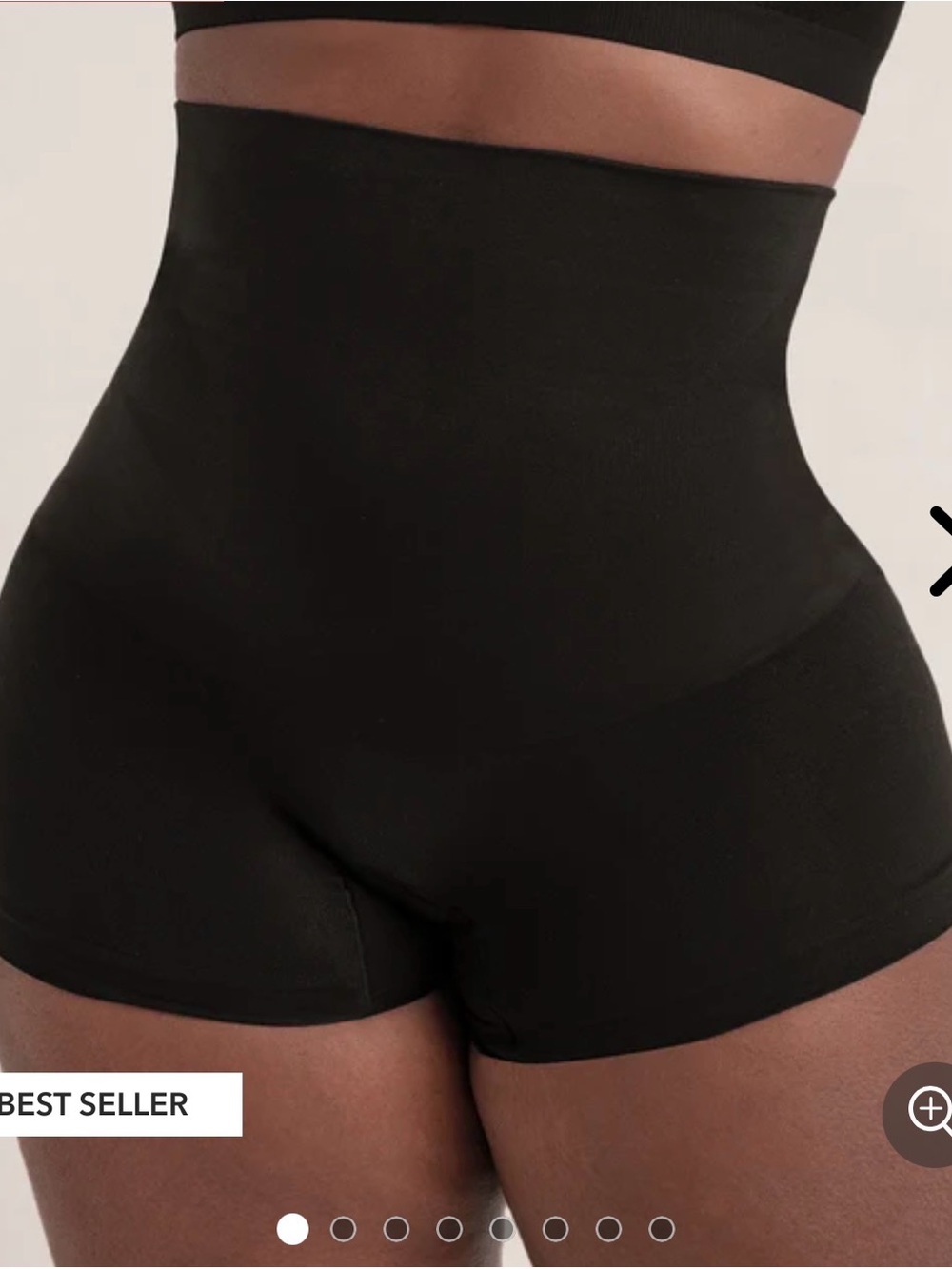 NWT All Day Every Day High-Waisted Shaper Black Large Boyshort